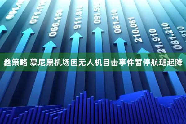鑫策略 慕尼黑机场因无人机目击事件暂停航班起降