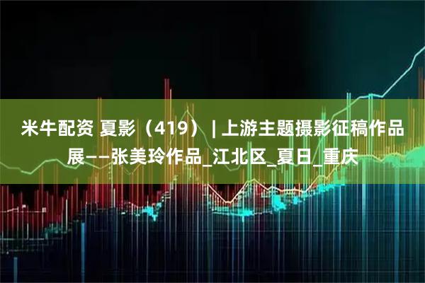 米牛配资 夏影（419） | 上游主题摄影征稿作品展——张美玲作品_江北区_夏日_重庆