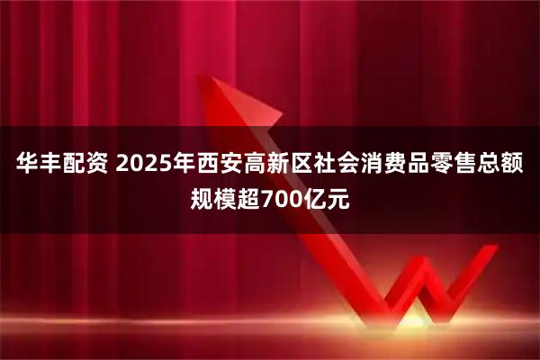 华丰配资 2025年西安高新区社会消费品零售总额规模超700亿元